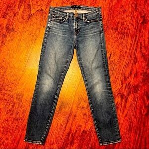 J Brand Dark Vintage Ankle Pants Skinny Cropped Jeans Women’s Size 27 91% Cotton